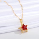 jewelry microinlaid star necklace simple fivepointed star pendant clavicle chain jewelrypicture14