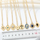 retro personality drip oil Maria rhinestone cross stainless steel pendant necklace jewelrypicture17