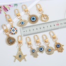 Creative Devils Eye Keychain Blue Eyes Key Ring Handbag Pendant Oil Dripping Eyes Door Latch CrossBorder Sold Jewelrypicture14
