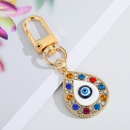 Creative Devils Eye Keychain Blue Eyes Key Ring Handbag Pendant Oil Dripping Eyes Door Latch CrossBorder Sold Jewelrypicture15