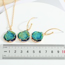 jewelry imitation natural stone necklace water drop resin agate piece pendant necklace earringpicture13