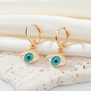 Ornament Bohemian Europe and America Cross Border Turkish Eye Earrings Metal Devils Eye Colorful Oil Necklacepicture8