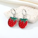 European CrossBorder Sold Jewelry Korean Cute Sweet Metal Fruit Earrings Dripping Strawberry Banana Watermelon Small Ear Ringpicture10