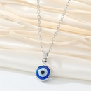 Retro simple color resin Turkish eye necklace demon eye pendant necklacepicture18