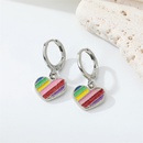 CrossBorder Sold Jewelry Korean Sweet Colorful Drop Oil Rainbow Earrings Cute Candy Color Love Heart SUNFLOWER Ear Ringpicture10