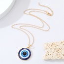 European CrossBorder Sold Jewelry Retro Simple More Sizes Devils Eye Necklace round Blue Eyes Clavicle Chain Femalepicture13