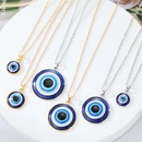 European CrossBorder Sold Jewelry Retro Simple More Sizes Devils Eye Necklace round Blue Eyes Clavicle Chain Femalepicture15