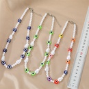 Bohemian color devils eye rice bead necklace eyes clavicle chain femalepicture16