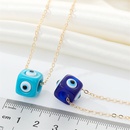 Punk Ethnic Style Resin Devil S Eye Pendant Necklace Vintage Square Bead Eye Necklace For Women CrossBorder Sold Jewelrypicture10