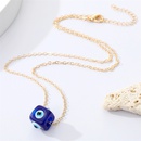 Punk Ethnic Style Resin Devil S Eye Pendant Necklace Vintage Square Bead Eye Necklace For Women CrossBorder Sold Jewelrypicture11