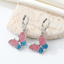 crossborder trend color glitter butterfly necklace set cute animal ear ringpicture8