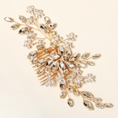 new bridal jewelry wedding dress hair headdress handmade flower comb rhinestone hair combpicture10