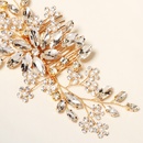 new bridal jewelry wedding dress hair headdress handmade flower comb rhinestone hair combpicture11