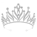 Amazon Hot Selling Creative Wedding Crown Carnival Party Dress up Headwear Simple Dignified Rhinestone Bridal Crownpicture12