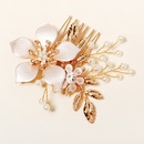 nouveaux bijoux de mariage mode perle insert peigne robe de marie accessoires fleur peigne de mariepicture10
