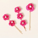 Korean new style pearl hairpin retro rose flower bangs side clip hairpinpicture11