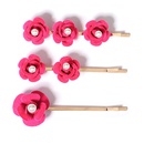 Korean new style pearl hairpin retro rose flower bangs side clip hairpinpicture12