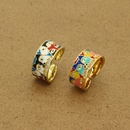 European and American Painted Devils Eye Ethnic Rhinestone Eye Open Finger Ring Crossborder Jewelrypicture8