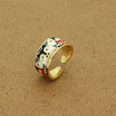 European and American Painted Devils Eye Ethnic Rhinestone Eye Open Finger Ring Crossborder Jewelrypicture12
