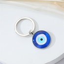 CrossBorder Sold Jewelry Personality Simple Blue Glass Devils Eye Pendant Necklace Turkey round Eye Keychain Pendantpicture8