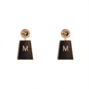 personality fashion earrings Korean letter M earrings jewelrypicture11