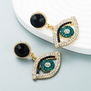 European and American style exaggerated alloy diamondstudded eye earrings femalepicture14