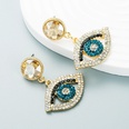 European and American style exaggerated alloy diamondstudded eye earrings femalepicture16