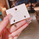 925 Silver Needle Real Gold Plating Ins Cold Style Simple Stud Earrings Korean Style Small Douding Ins Style Personalized Ear Jewelrypicture10