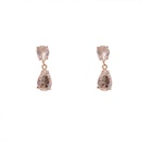 microinlaid zircon crystal drop earrings Korean style simple square earrings wholesalepicture11