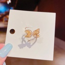 Korean version of microinlaid zircon butterfly opening adjustable Korean fashion ringpicture7