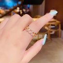 Thick Gold Plating LongLasting Color Retention Korean Style MicroInlaid Hollow Zircon Open Adjustable Womens KoreanStyle Fashion Ringpicture9