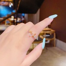 Thick Gold Plating LongLasting Color Retention Korean Style MicroInlaid Flexible Zircon Opening Adjustable Womens KoreanStyle Fashion Ringpicture7