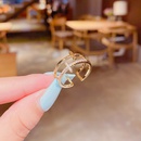 Korean fashion hollow ring Korean simple cold wind ringpicture8