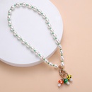 CrossBorder Hot Selling Baroque Style Large Particle Pearl Necklace Korean Fashion Cute Colored Glaze Mushroom Pendant Sweater Chainpicture10