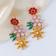 new creative retro bohemian earrings exaggerated personality diamond earrings