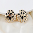55847 European and American New Alloy Exaggerated Personalized HandShaped Brush Female Stud Earrings Simple Versatile Accessories Earringspicture10