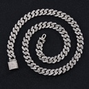 European and American hiphop 11mm single row Cuban chain clavicle chainpicture9