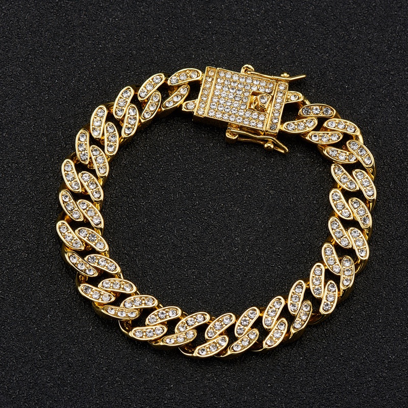 New Fashion Geometric Trendy Jewelry Cuban Chain Bracelet Necklace