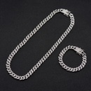 New Fashion Geometric Trendy Jewelry Cuban Chain Bracelet Necklacepicture12