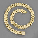 hiphop 15mm hotselling alloy microinlaid with zircon Cuban chain necklacepicture9