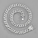 hiphop alloy full of diamonds Cuban chain anklet necklace wholesalepicture12