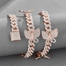 New Butterfly Accessories Cuban Chain 15mm Geometric Hip Hop Bracelet Anklet Necklacepicture11