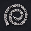 Amazon European and American Foreign Ornament Pig Nose Rap Hip Hop Popular Accessories 15mm Cuban Link Chain Necklace Wholesalepicture9