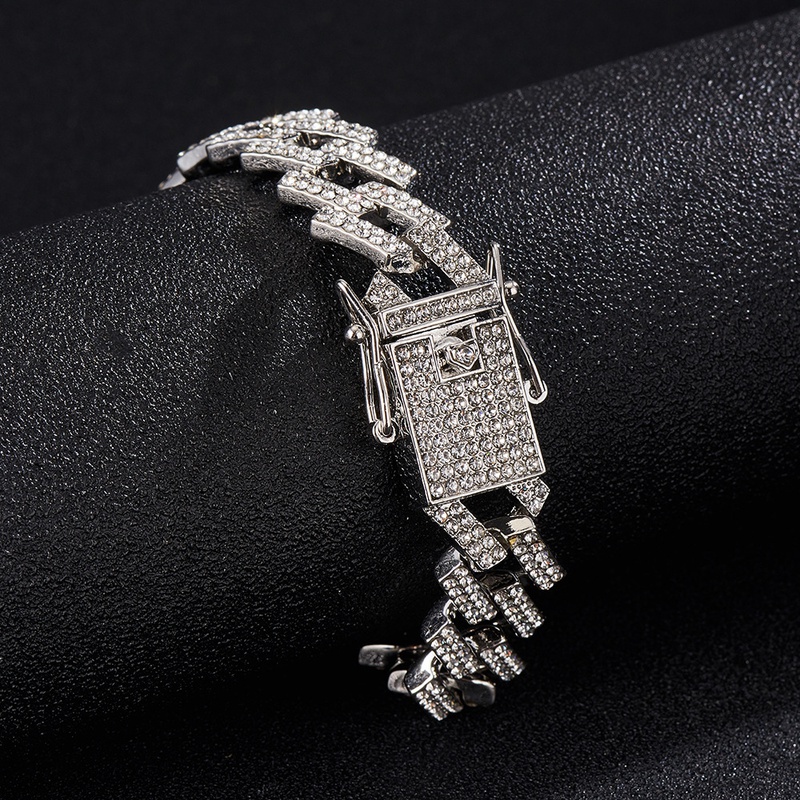 European and American hip hop 15mm wide Cuban chain necklace