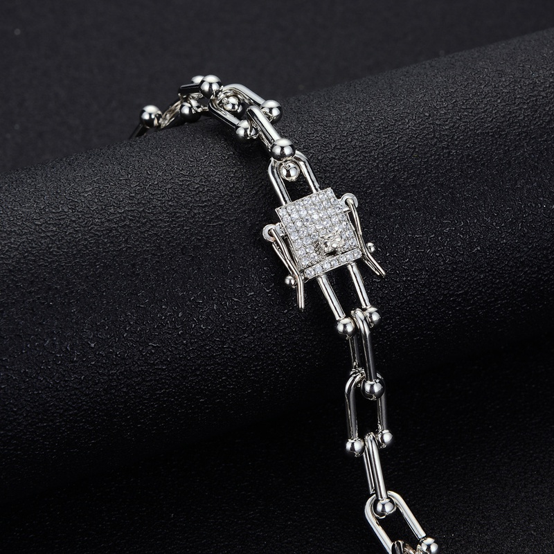 European and American 9mm Ushaped buckle necklace horseshoe chain bracelet