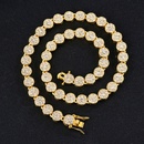 Amazon Hot Selling Product Bar Miami Hip Hop Cuban Necklace 95mm round Bling Anklet Bracelet Manufacturerpicture8