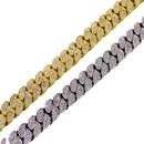 Manufacturers Supply Amazon Hot Hip Hop Cuban Link Chain Copper Inlaid Zircon Cuban Link Chain Bracelet Necklacepicture10