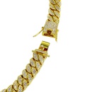 Manufacturers Supply Amazon Hot Hip Hop Cuban Link Chain Copper Inlaid Zircon Cuban Link Chain Bracelet Necklacepicture11