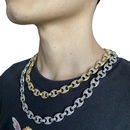 Large Pig Nose 12mm Hip Hop Cuban Chain Alloy Necklace Wholesalepicture15