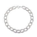 fashion geometric jewelry chain 20mm rhinestone zinc alloy jewelry chain hip hop necklacepicture12